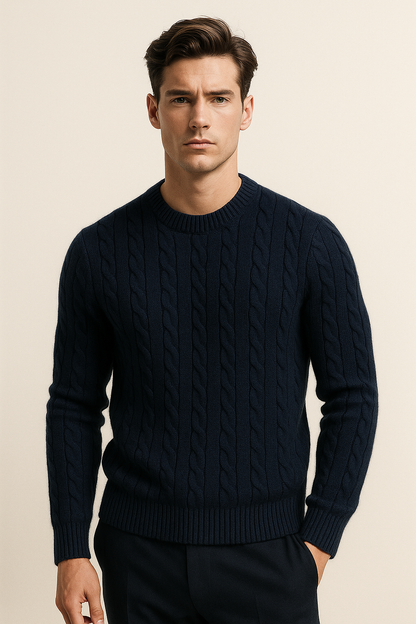 Soreno Cashmere Knit Navy
