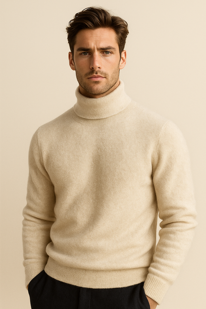 Avenzo Cashmere Turtleneck Ivory