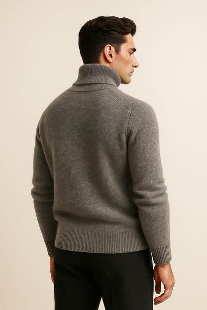 Avenzo Cashmere Turtleneck Grey