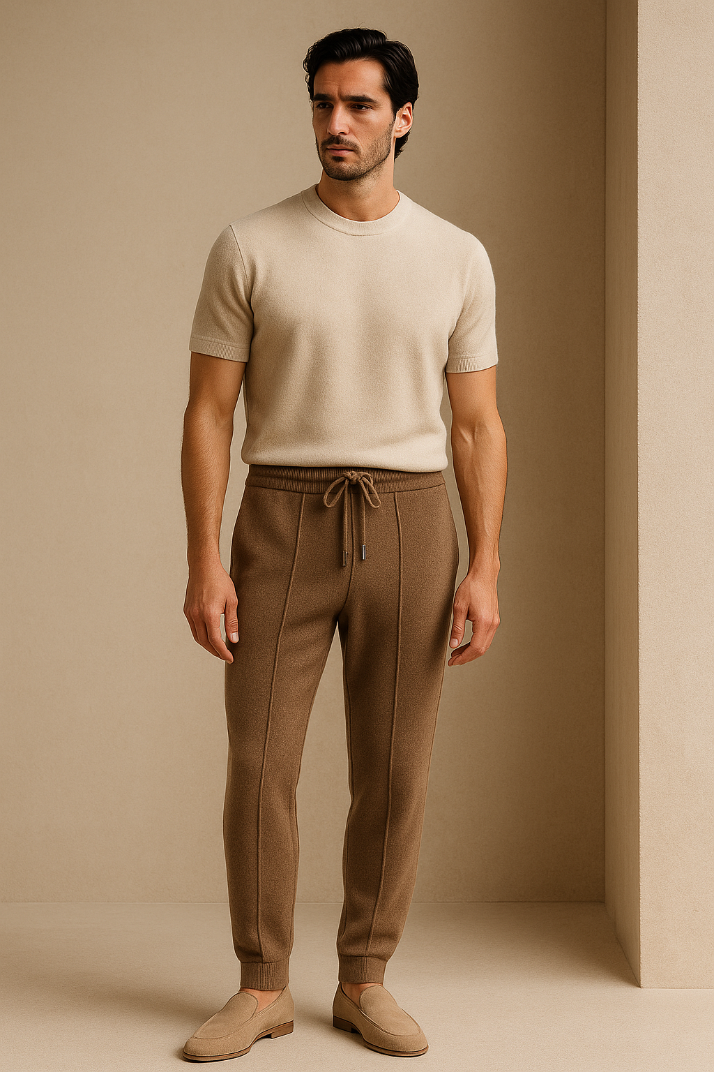 Sartore Cashmere Trousers Brown