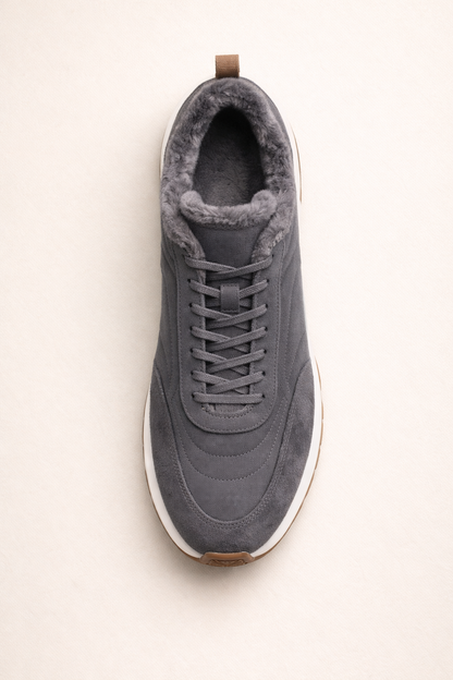 Rivaro Fur-Lined Sneaker Silver