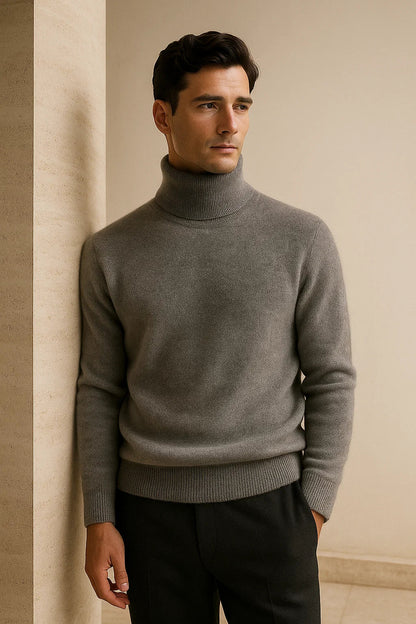 Avenzo Cashmere Turtleneck Grey